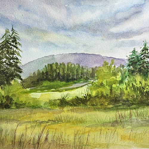 Landscape Elements in Watercolor